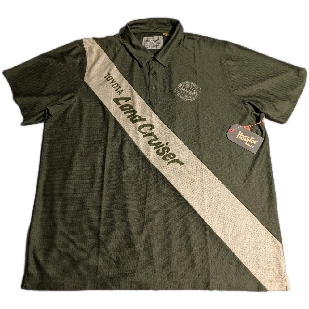 Howler Bros Toyota Land Cruiser Tech‎ Polo XXL Rustic Green Overland NWT
